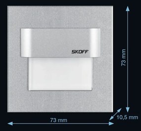 LED nástenné svietidlo Skoff Tango čierna neutrálna biela 230V MA-TAN-D-N