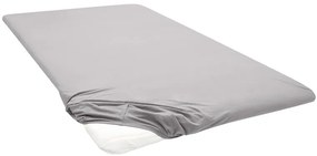 Biberna Napínacia plachta na vrchný matrac (sivá, 140 – 160 x 200 cm)  (100227070)