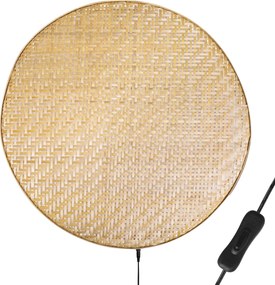 Toolight Toolight, LED nástenné svietidlo APP1408-W, prírodná hnedá, OSW-08639