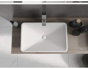 Mexen Esper, umývadlo na dosku z konglomerátu 60 x 38 cm, biela, 23036001