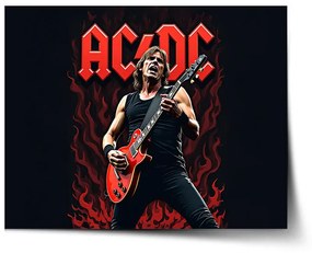 Sablio Plagát ACDC Gitarista - 60x40 cm