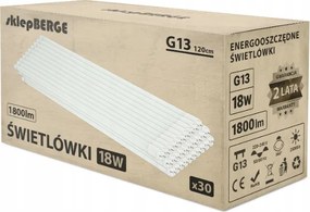 BERGE LED trubica - T8 - 18W - 120cm - 1800Lm - CCD - J2 - studená biela
