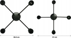 BERGE Závesné svietidlo DRON 4xE27 - DRÔTENÉ