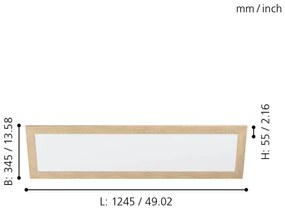 Eglo 99473 - LED stropné svietidlo PIGLIONASSO LED/32W/230V 345x1245 mm
