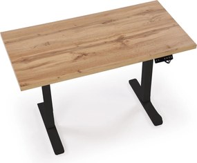 Výškovo nastaviteľný stôl B54 120 cm dub artisan/čierny