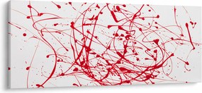 Obraz technikou Drippingu (120x50 cm)