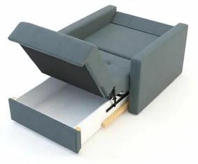 Malá pohovka MONDO šedá, rozkladacia