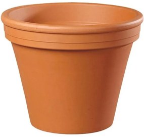 Kvetináč KLASIK keramický terakota d16/18x15cm