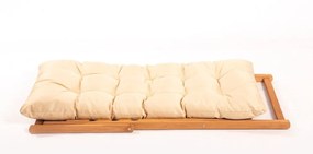 Sada zahradního nábytku Myne se stolem a dvěma židlemi z masivu hnědá/krémová