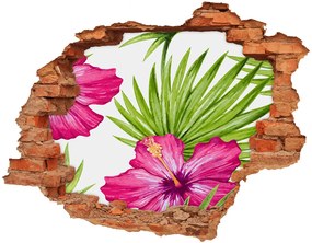 Fototapeta diera na stenu 3D nálepka Havajské kvety nd-c-91341582