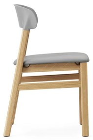 Stolička Herit Chair Spectrum Leather – sivá/dub
