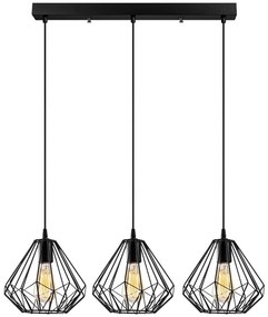 Luster na lanku DIAMOND 3xE27/100W/230V