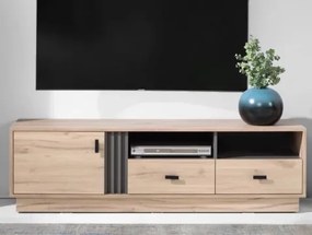TV skrinka Ancona, 155 cm, dub estana/antracit%