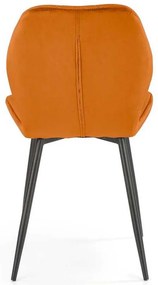 Jedálenská stolička Pelor, oranžová / čierna