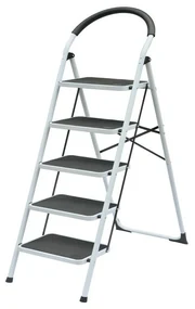Oceľové schodíky Klapp, 5 stupňov, 5 stupňov