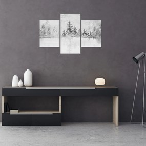 Obraz - Jelene pri jazere (90x60 cm)
