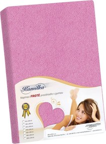 Bellatex Froté prestieradlo Kamilka ružová, 90 x 200 cm
