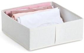 Zeller Present Organizér na spodnú bielizeň, WHITY, štvorec, 30x30x11 cm