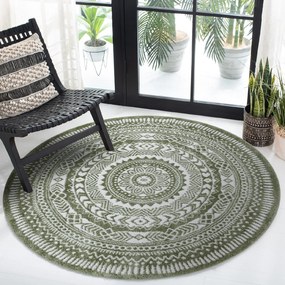 Okrúhly koberec FUN Napkin obrúsok - zelený Veľkosť: kruh 120 cm