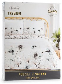 SATÉNOVÉ OBLIEČKY PREMIUM22 200X220 CM, 2 KS 70X80 CM KVETY