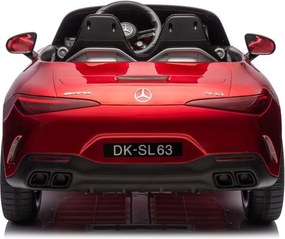 LEAN CARS Mercedes AMG SL63 Červený lakovaný batériový automobil