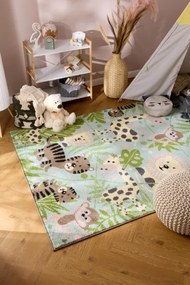 Detský koberec Funky Top Jungla mätový