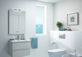 Sapho Sapho, VERONICA 2 LED svietidlo, 8 W, 300x25x83 mm, IP44, chróm, E26698CI