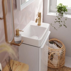 Hansgrohe Tecturis S, stojankový ventil 80 EcoSmart+ na studenú vodu bez odtokovej súpravy, kartáčovaný bronz, HAN-73313140
