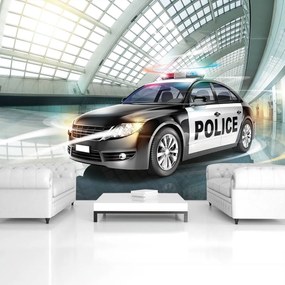Fototapeta - Policajné auto (254x184 cm)