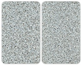 Súprava 2 sklenených krytov na sporák Wenko Granite, 52 x 30 cm