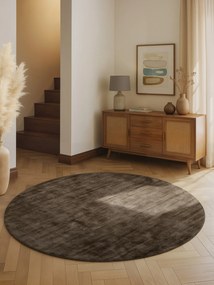 Vikosa, Kusový koberec Vikosa Jane 106297 Brown kruh, 120x120 (priemer) kruh, hnedá, detská izba