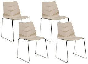 Set 4 ks jedálenských stoličiek Huxley (béžová). Vlastná spoľahlivá doprava až k Vám domov. 1079215