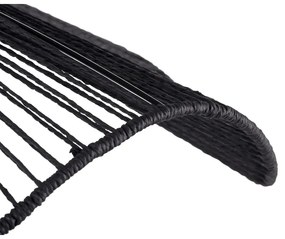 Čierne závesné svietidlo s tienidlom z papierového výpletu ø 62 cm Sombra – Leitmotiv