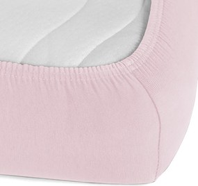 Detské jersey napínacie prestieradlo do postieľky JR-032 Púdrovo ružová 80 x 140 x 10 cm - do postieľky