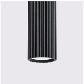 Čierne závesné svietidlo Gleam – Sollux