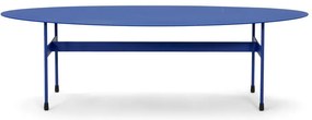 Modrý kovový konferenčný stolík 39x120 cm Mira – Spinder Design