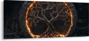 Obraz – Strom života v láve I. (120x50 cm)