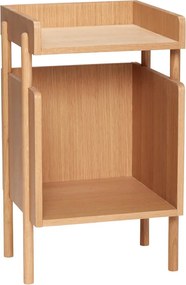 Nočný stolík v dekore duba v prírodnej farbe Archive – Hübsch