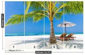 Fototapeta Vliesová Tropická pláž 250x104 cm