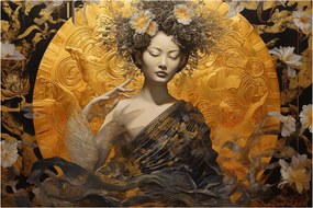 Obraz - Japonská dáma (90x60 cm)
