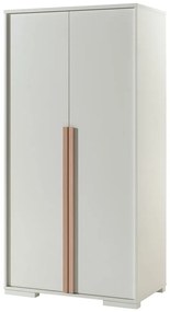 Biela detská šatníková skriňa 99x195 cm London - Vipack