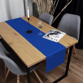 Biante Saténový behúň na stôl polyesterový Satén LUX-053 Kráľovská modrá 20x120 cm