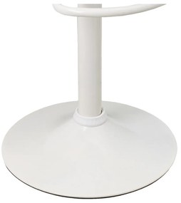 Biele barové stoličky s nastaviteľnou výškou z imitácie kože v súprave 2 ks (výška sedadla 56,5 cm) – Casa Selección