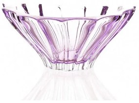 KRIŠTÁĽOVÁ MISKA BOHEMIA PLANTICA AMETHYST 220 MM FIALOVÁ