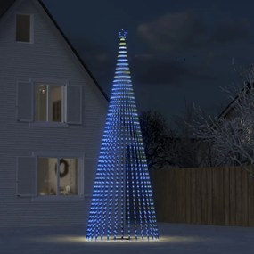 Vianočný stromček svetelný kužeľ 1544 LED modrý 500 cm 358074