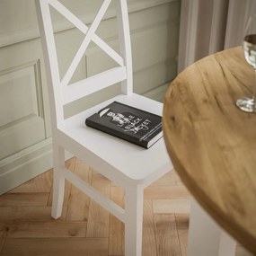 JEDÁLENSKÁ DREVENÁ STOLIČKA LORENA BIELA