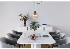 Závesné svietidlo Costa Spider, 1x medové sklenené tienidlo, b