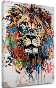 Obraz Graffiti Lion | Talianske plátno