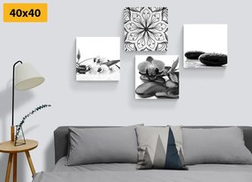 Set obrazov vôňa pokoja Feng Shui - 4x 40x40