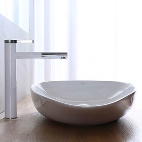 Keramické umývadlo na dosku REA GRETA WHITE 77x42,5 cm biele